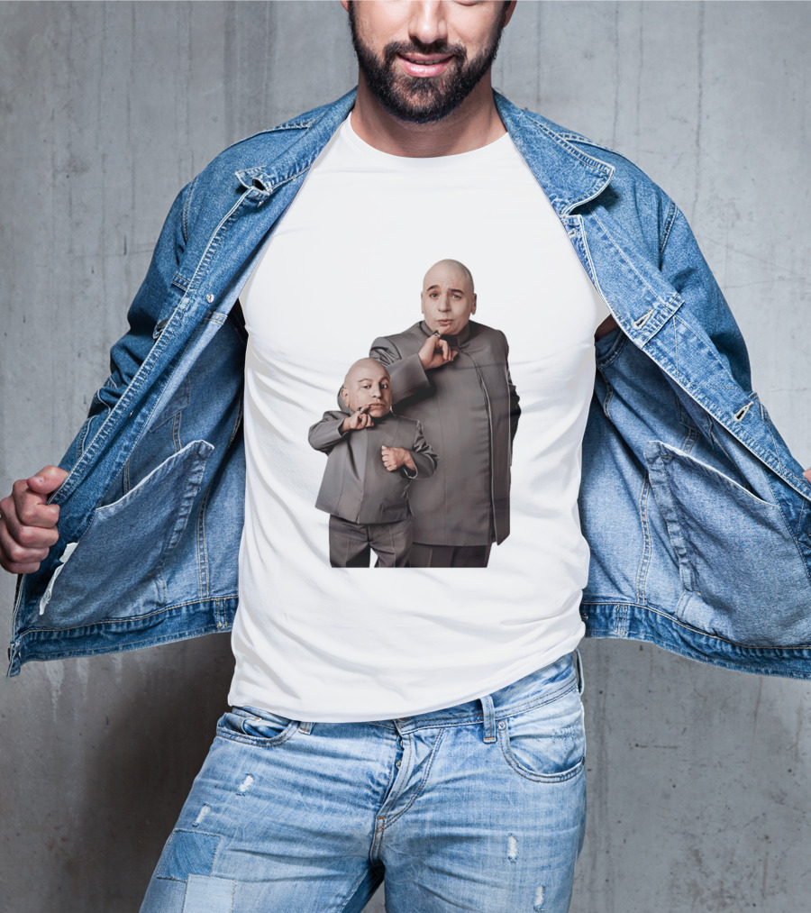 Dr Evil And Mini Me Iconic Duo Mike Myers Verne Troyer T-Shirt