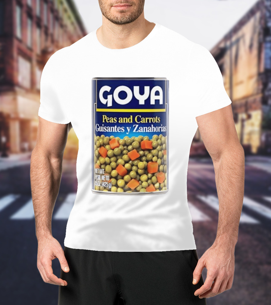 Goya Peas And Carrots Guisantes Y Zanahorias 15 Oz 425 G Canned Vegetable Mix T-Shirt
