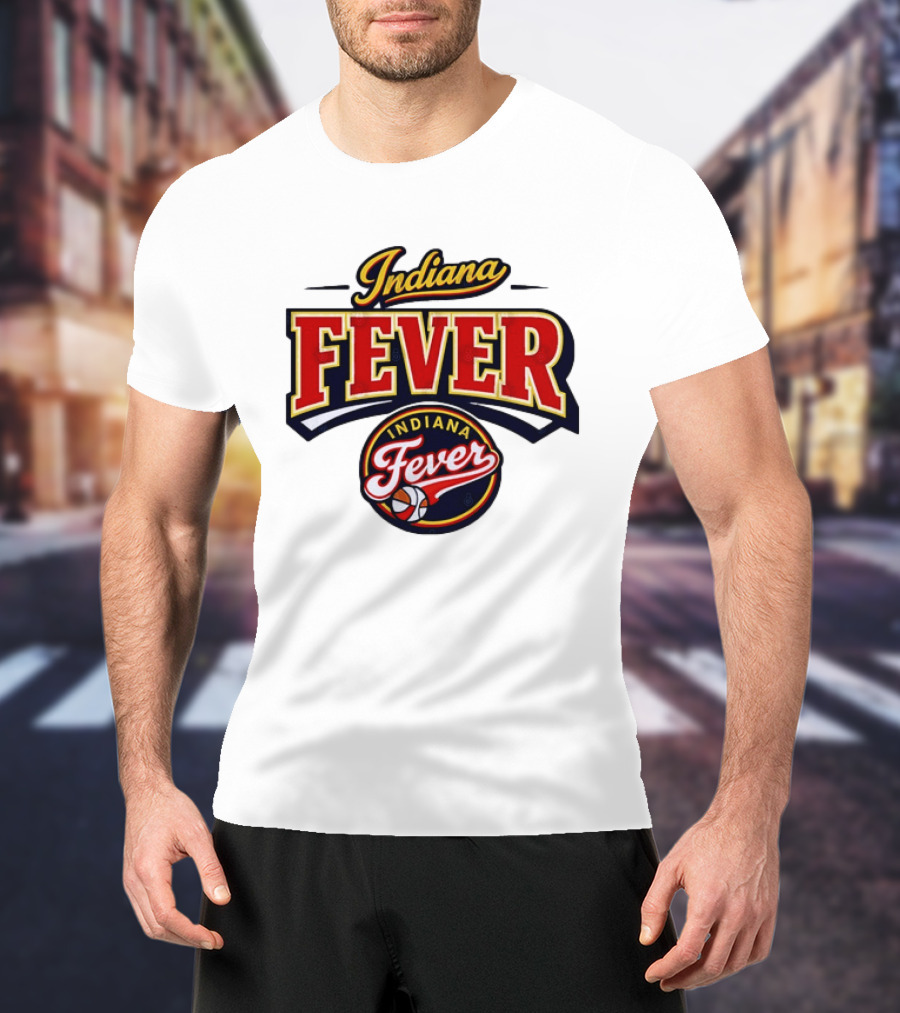 Indiana Fever WNBA Basketball Team Logo Historic T-Shirt