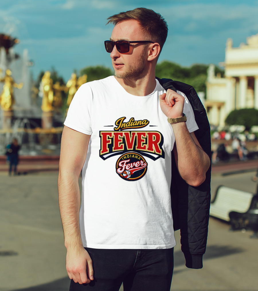 Indiana Fever WNBA Basketball Team Logo Historic T-Shirt