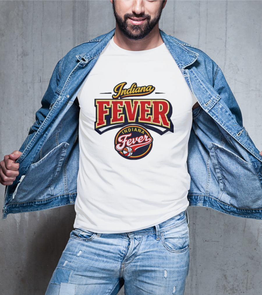 Indiana Fever WNBA Basketball Team Logo Historic T-Shirt