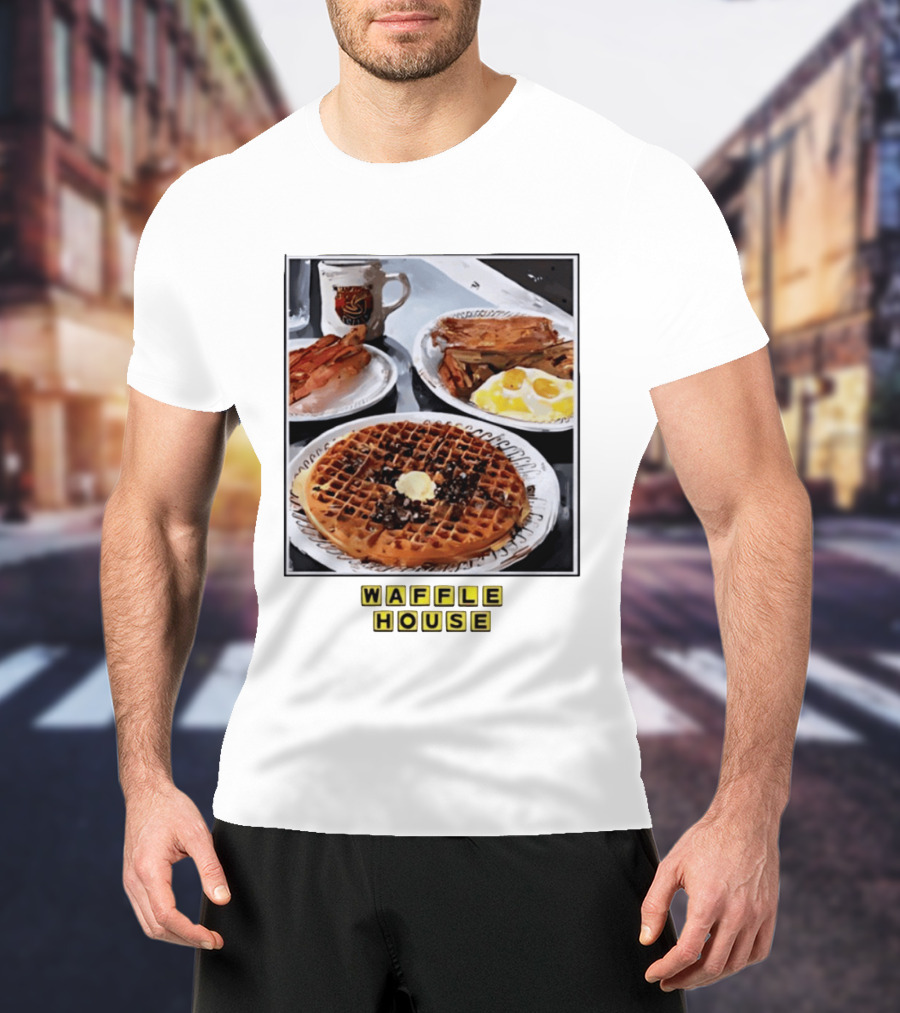 Onward Reserve Waffle House Breakfast Waffle Eggs Bacon T-Shirt