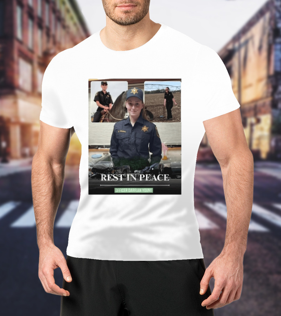 Rest In Peace Officer D. Young Memorial T-Shirt