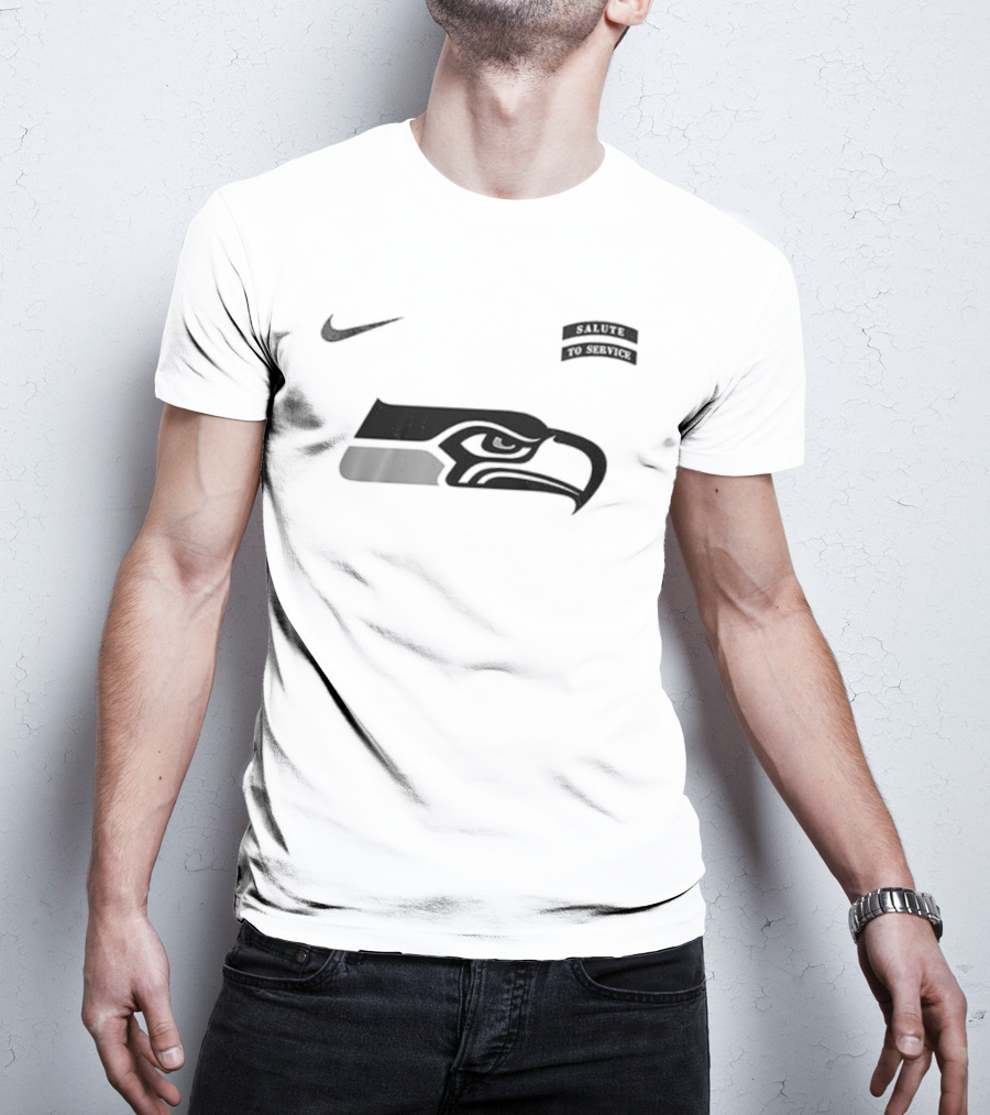 Nike Seattle Seahawks Salute To Service Name And Number T-Shirt