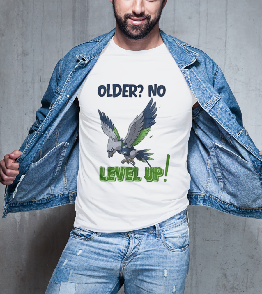 Seattle Seahawks Pokemon 30th Anniversary Older No Level Up T-Shirt
