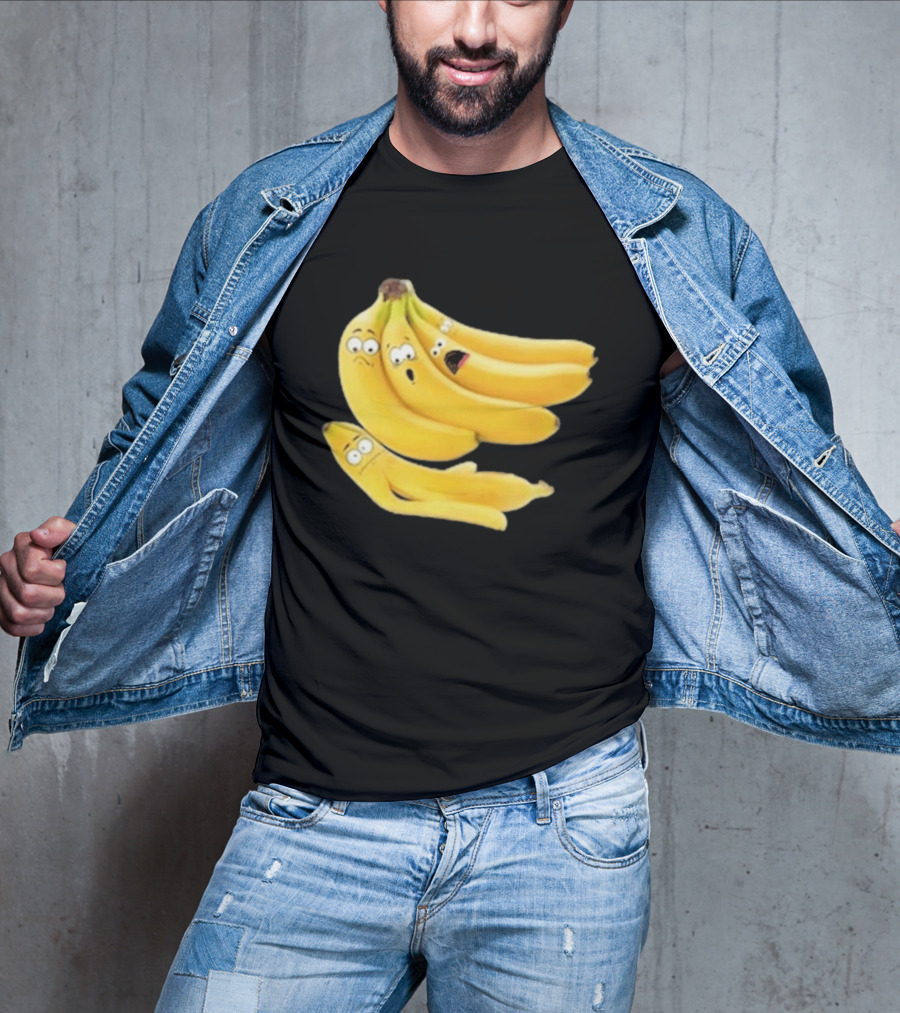 Funny Banana Massacre Organic Bunch Faces T-Shirt