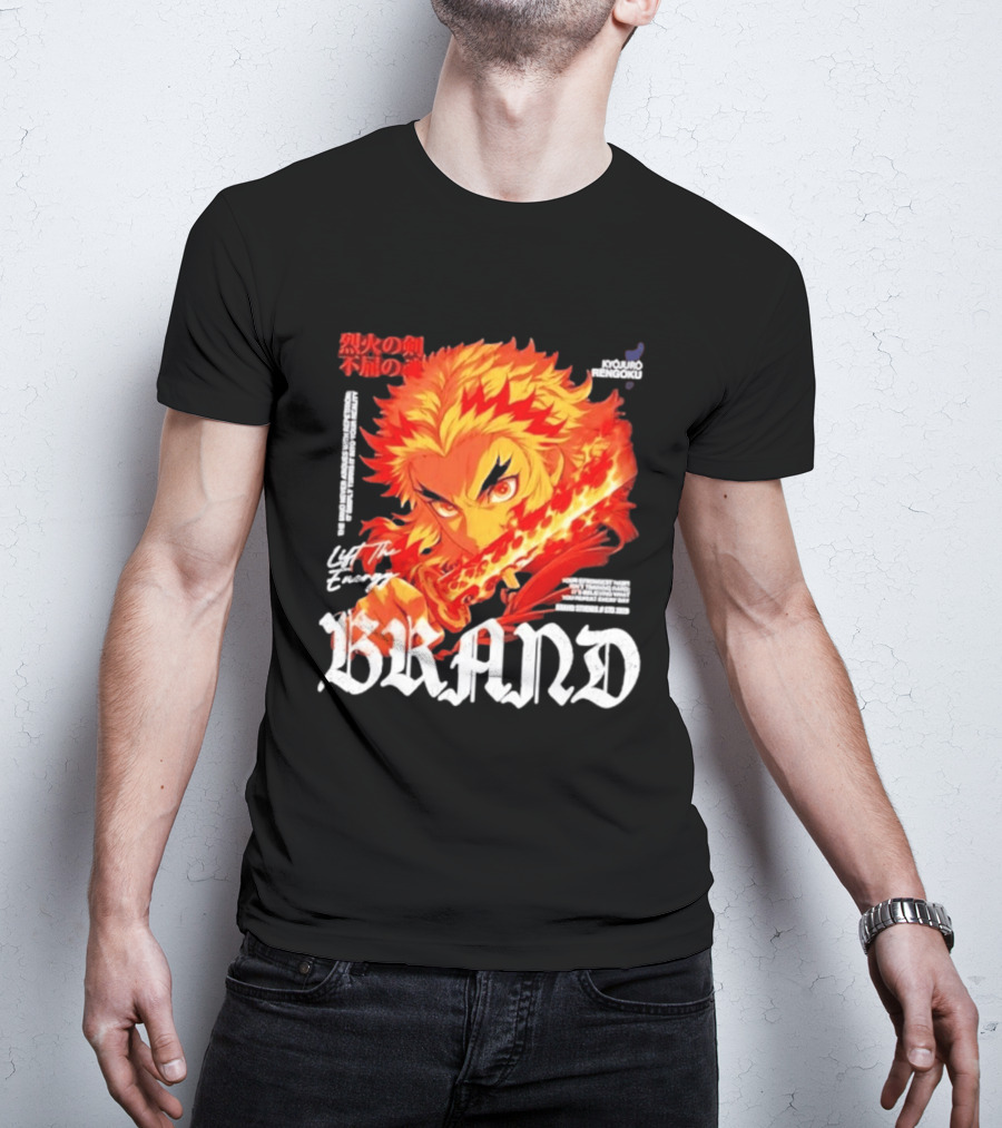 Kyojuro Rengoku Lift The Energy Flame Sword T-Shirt