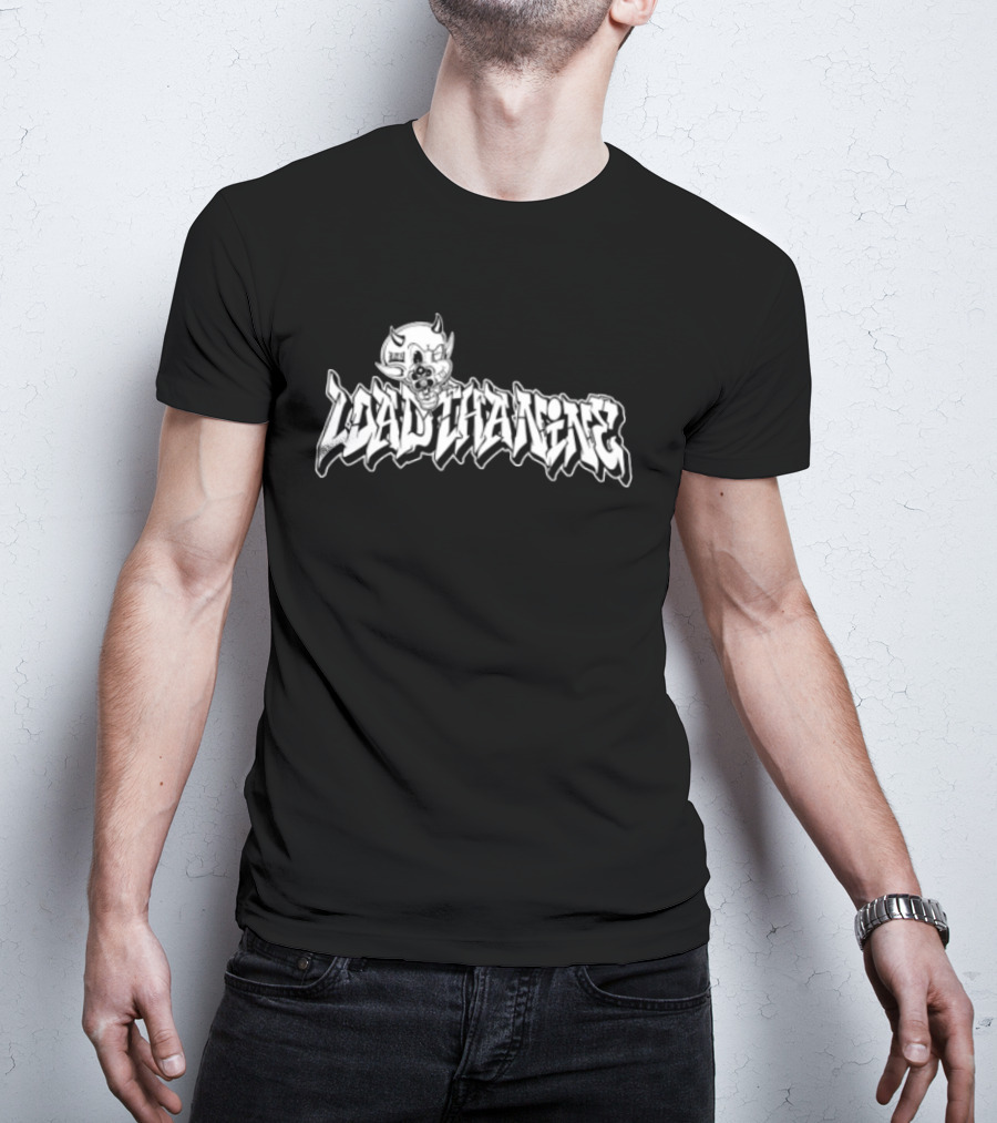 Loadthanine Devil1 Graffiti Style Demon Cartoon T-Shirt