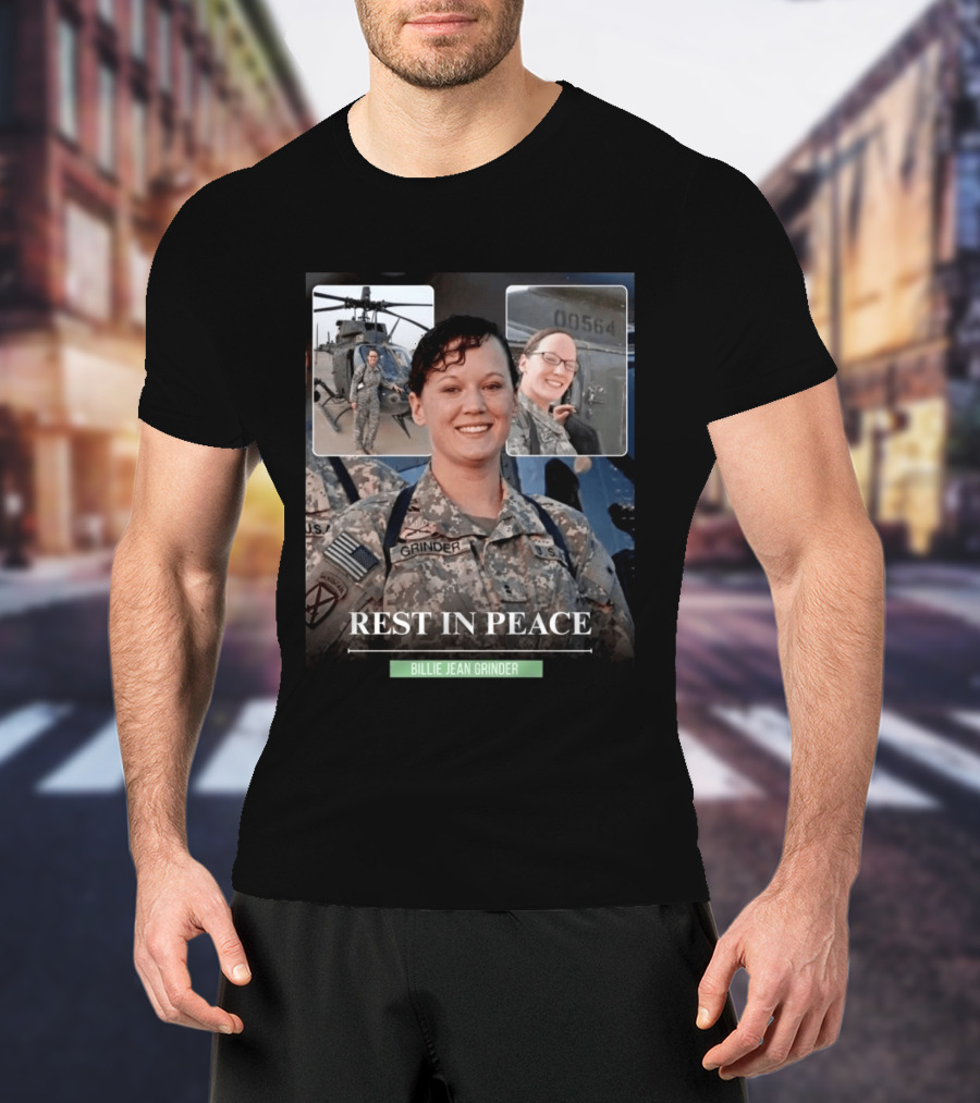 Rest In Peace Billie Jean Grinder Us Army Service T-Shirt