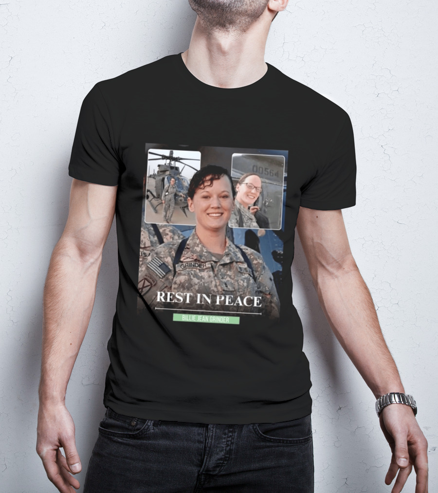 Rest In Peace Billie Jean Grinder Us Army Service T-Shirt