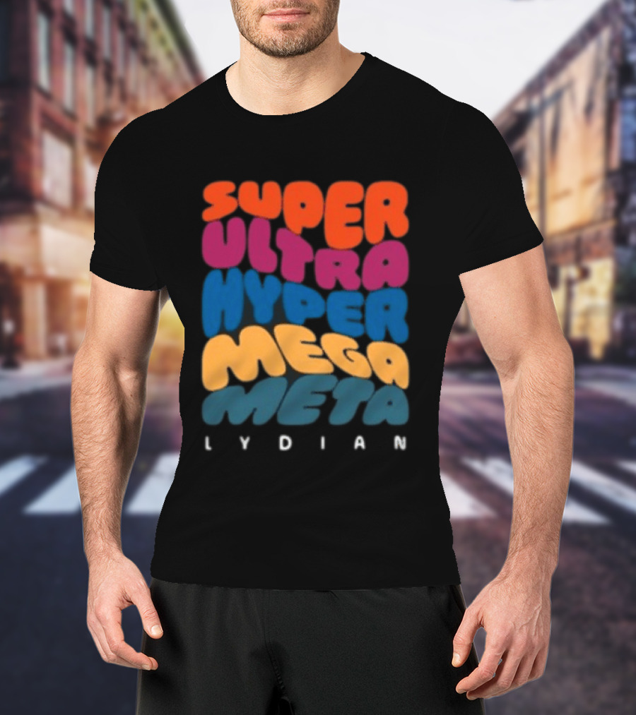 Jacob Collier Store Super Ultra Hyper Mega Meta Lydian Bold Colorful T-Shirt