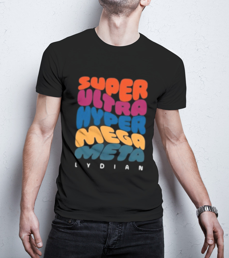Jacob Collier Store Super Ultra Hyper Mega Meta Lydian Bold Colorful T-Shirt