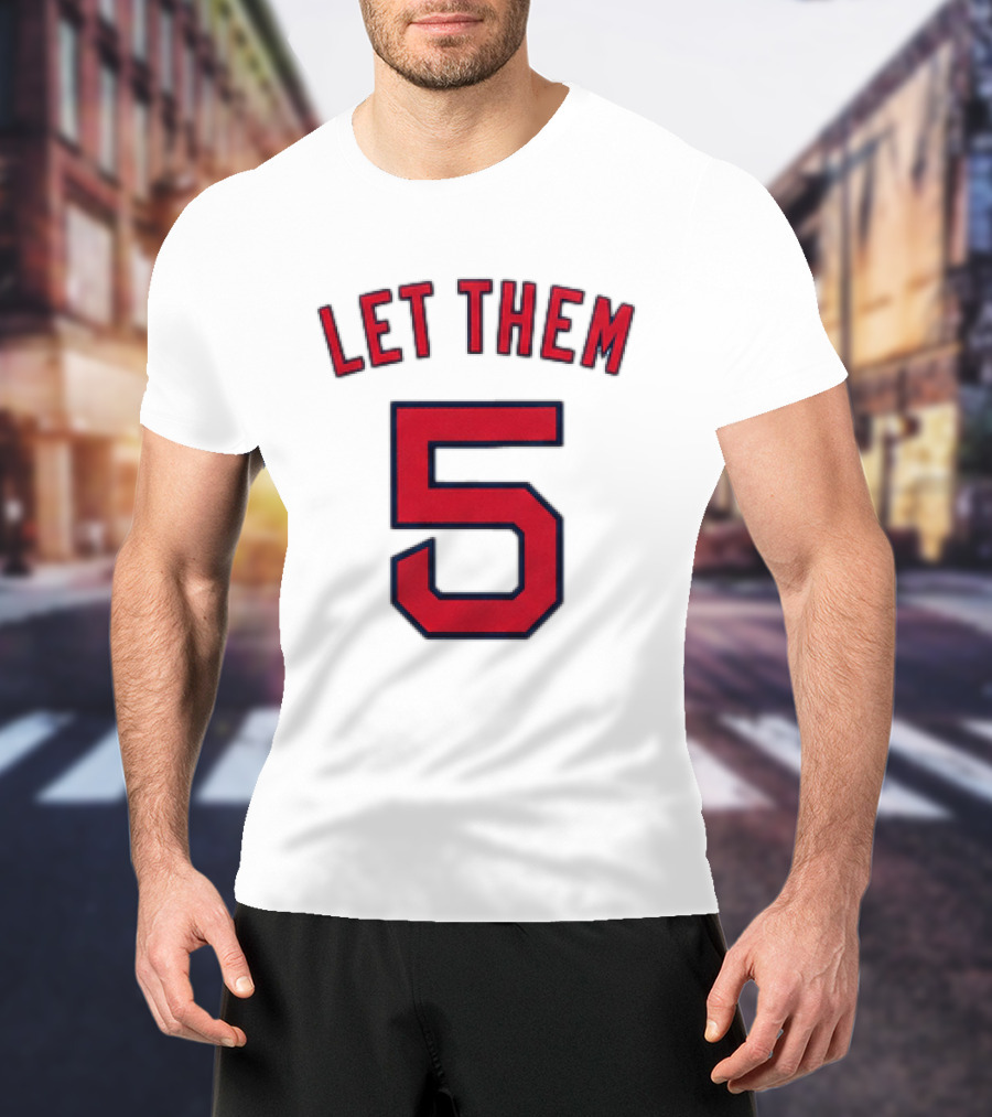 2026 Red Sox Let Them 5 Jersey Giveaway Red Sox Promotion T-Shirt