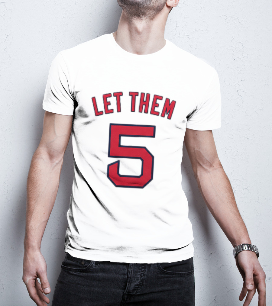2026 Red Sox Let Them 5 Jersey Giveaway Red Sox Promotion T-Shirt