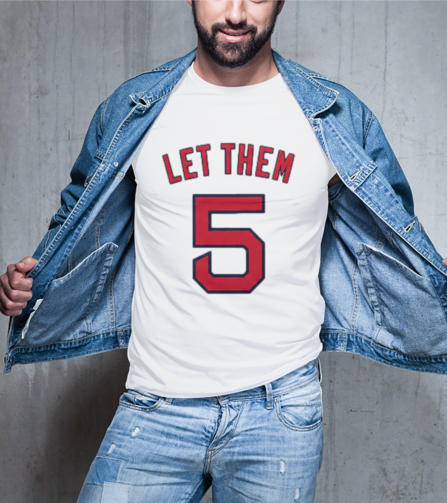 2026 Red Sox Let Them 5 Jersey Giveaway Red Sox Promotion T-Shirt
