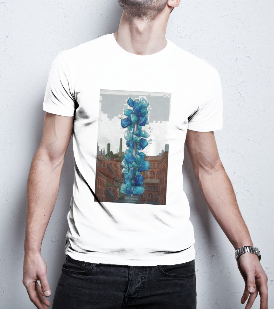 Bob Schneider Jazzbones Tacoma Washington August 7 2026 Blue Crystal Cityscape T-Shirt