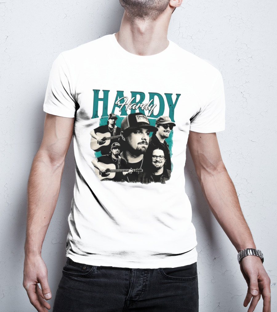 Hardy Country Music Singer Montage Collage T-Shirt