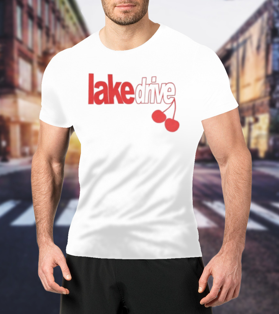 Lake Drive Cherry Ringer Retro Style Vibes T-Shirt