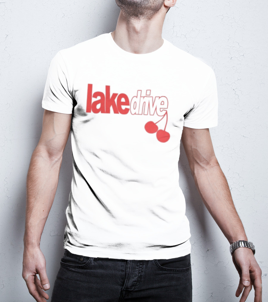 Lake Drive Cherry Ringer Retro Style Vibes T-Shirt
