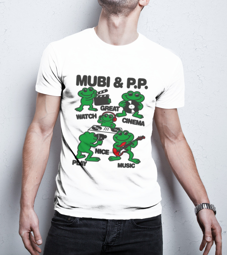 Mubi & P.P. Great Cinema Play Nice Music T-Shirt