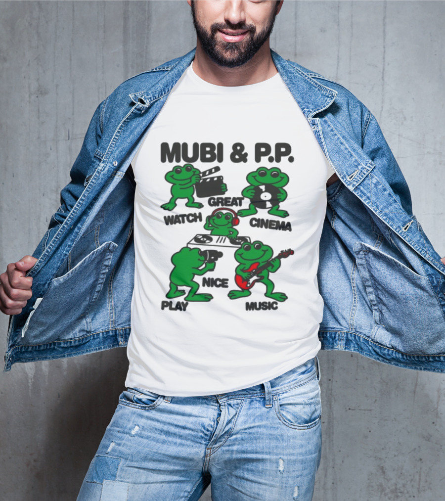 Mubi & P.P. Great Cinema Play Nice Music T-Shirt