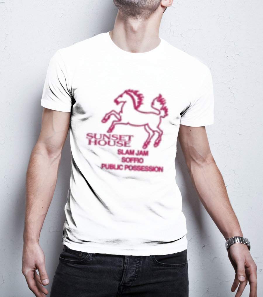 Public Possession Store Slam Jam Soffio Sunset House T-Shirt