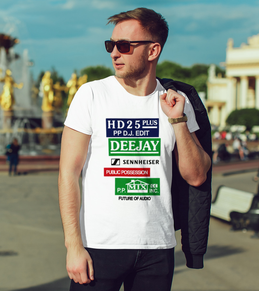 HD25 Plus PP DJ Edit Deejay Sennheiser Future Of Audio T-Shirt