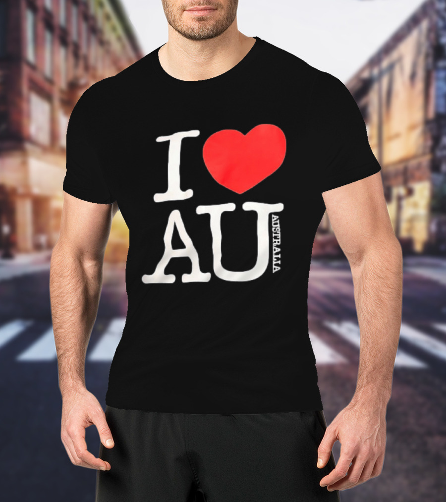 I Love AU Heart Australia Souvenir T-Shirt