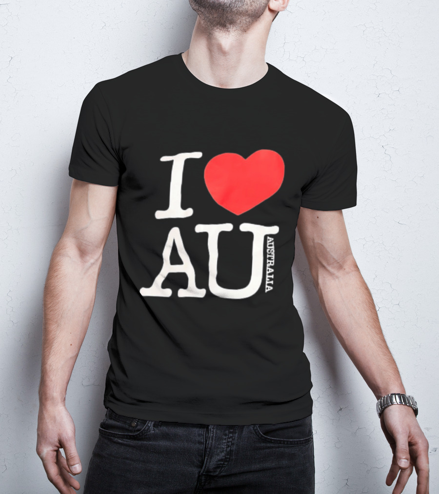 I Love AU Heart Australia Souvenir T-Shirt