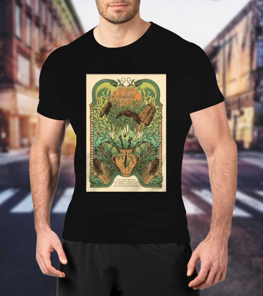 Joe Russo's Almost Dead 2026 Summer Tour Las Vegas Asheville Santa Cruz Denver T-Shirt