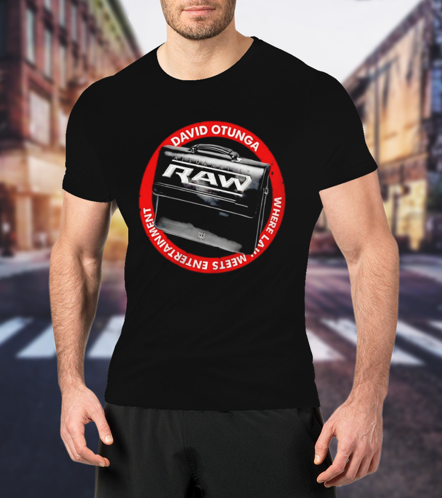 David Otunga Raw Attorney Briefcase Where Law Meets Entertainment T-Shirt