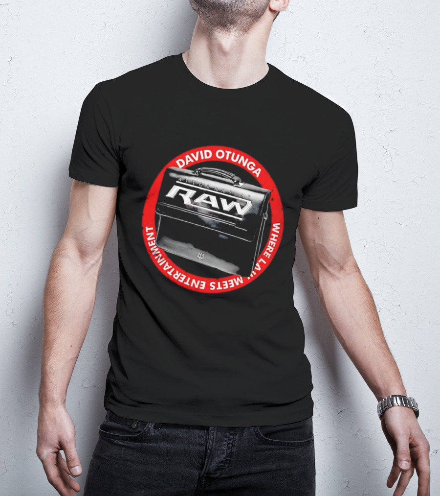 David Otunga Raw Attorney Briefcase Where Law Meets Entertainment T-Shirt