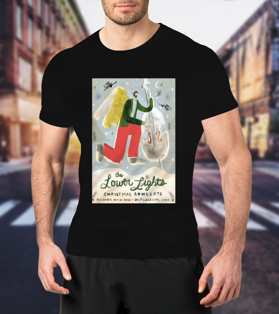 The Lower Lights Christmas Concerts December 10 11 12 2026 Salt Lake City Utah Angel T-Shirt