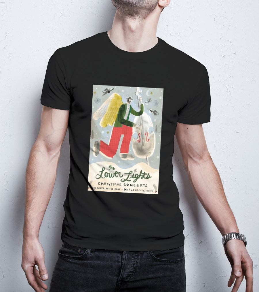 The Lower Lights Christmas Concerts December 10 11 12 2026 Salt Lake City Utah Angel T-Shirt
