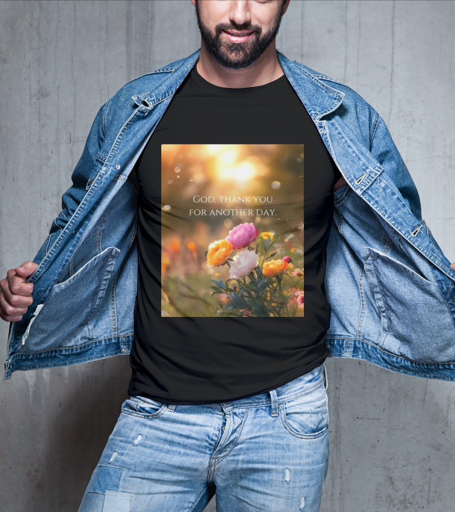 God Thank You For Another Day Flower Sunrise T-Shirt