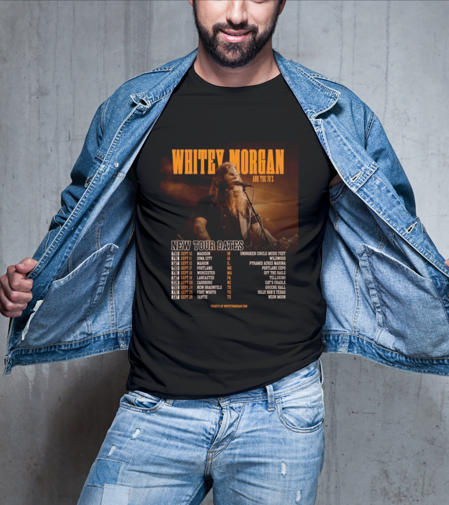 Whitey Morgan And The 78's New Tour Dates 2026 Concert Schedule T-Shirt