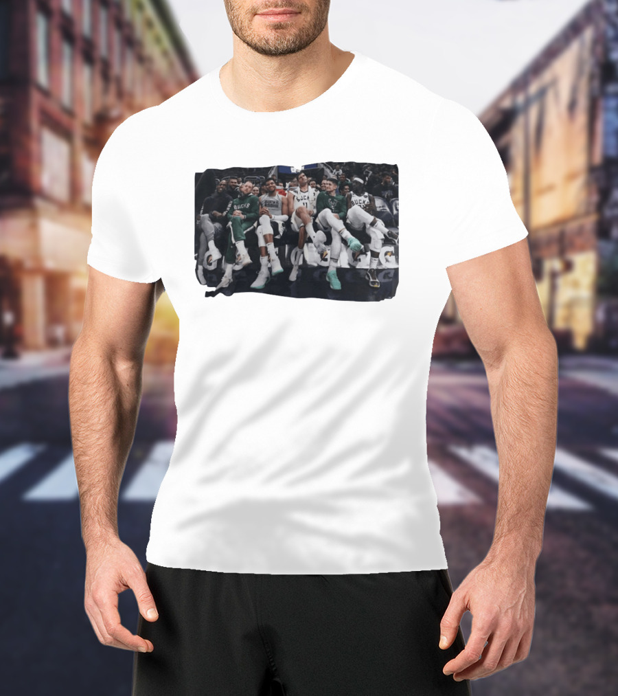 Milwaukee Bucks NBA Basketball Team Bench Players T-Shirt