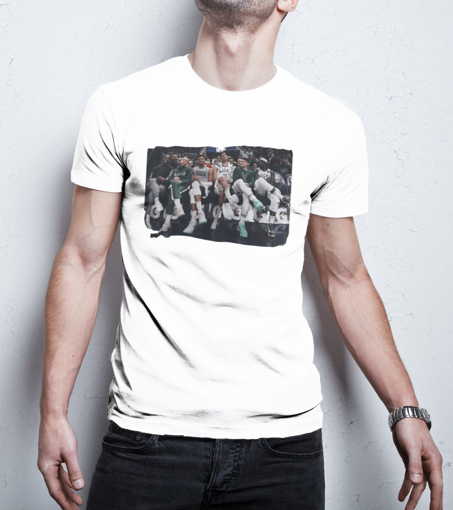 Milwaukee Bucks NBA Basketball Team Bench Players T-Shirt