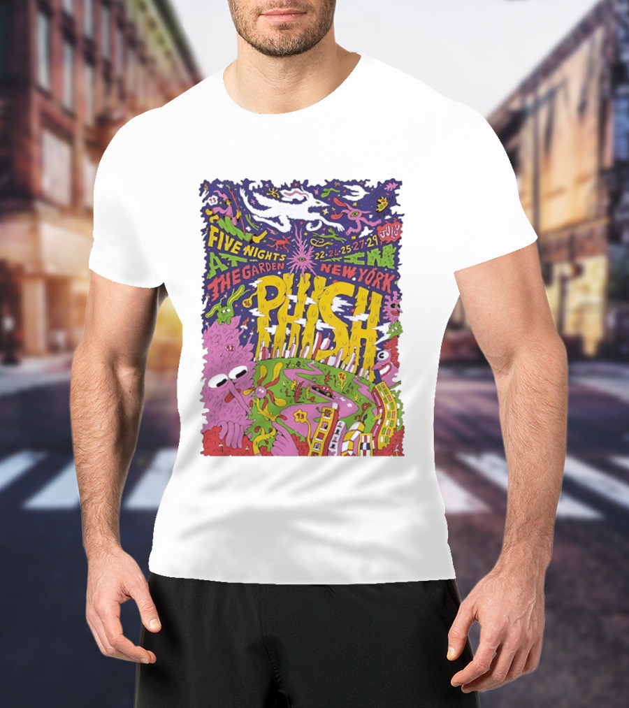 Phish Five Nights At The Garden New York July 2023 Concert T-Shirt