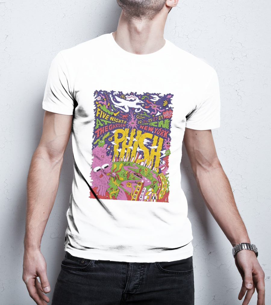 Phish Five Nights At The Garden New York July 2023 Concert T-Shirt