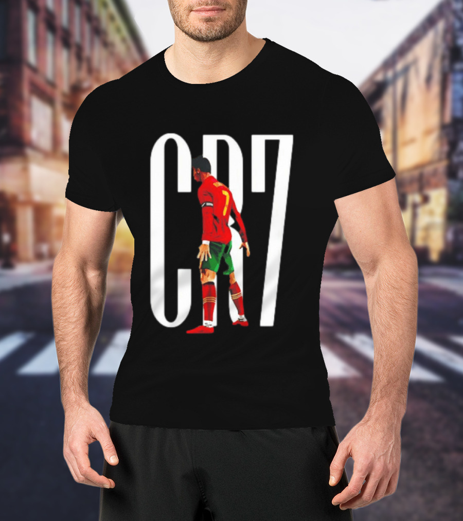 CR7 Cristiano Ronaldo Portugal National Team Iconic Number 7 Soccer Legend T-Shirt
