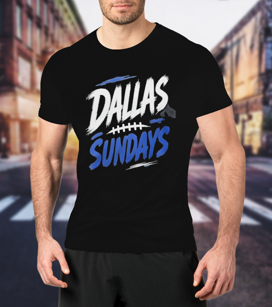 Dallas Sundays Football Brushstroke T-Shirt