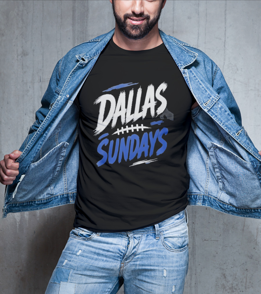 Dallas Sundays Football Brushstroke T-Shirt