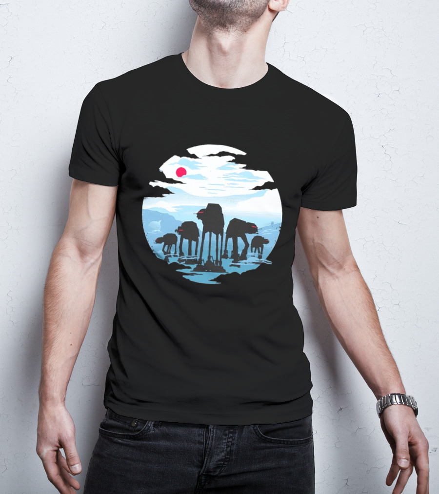 AT AT Walkers Ice Planet Battle Scene T-Shirt