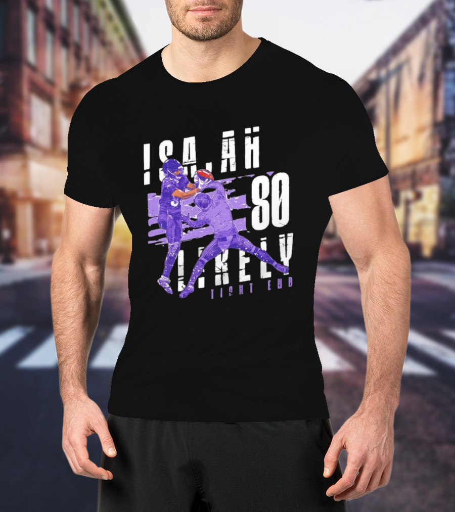 Baltimore Ravens Isaiah Likely 80 Tight End Football Player T-Shirt