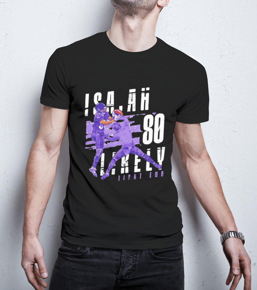Baltimore Ravens Isaiah Likely 80 Tight End Football Player T-Shirt