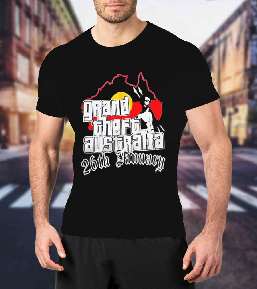 Grand Theft Australia 26th January Map Australian T-Shirt