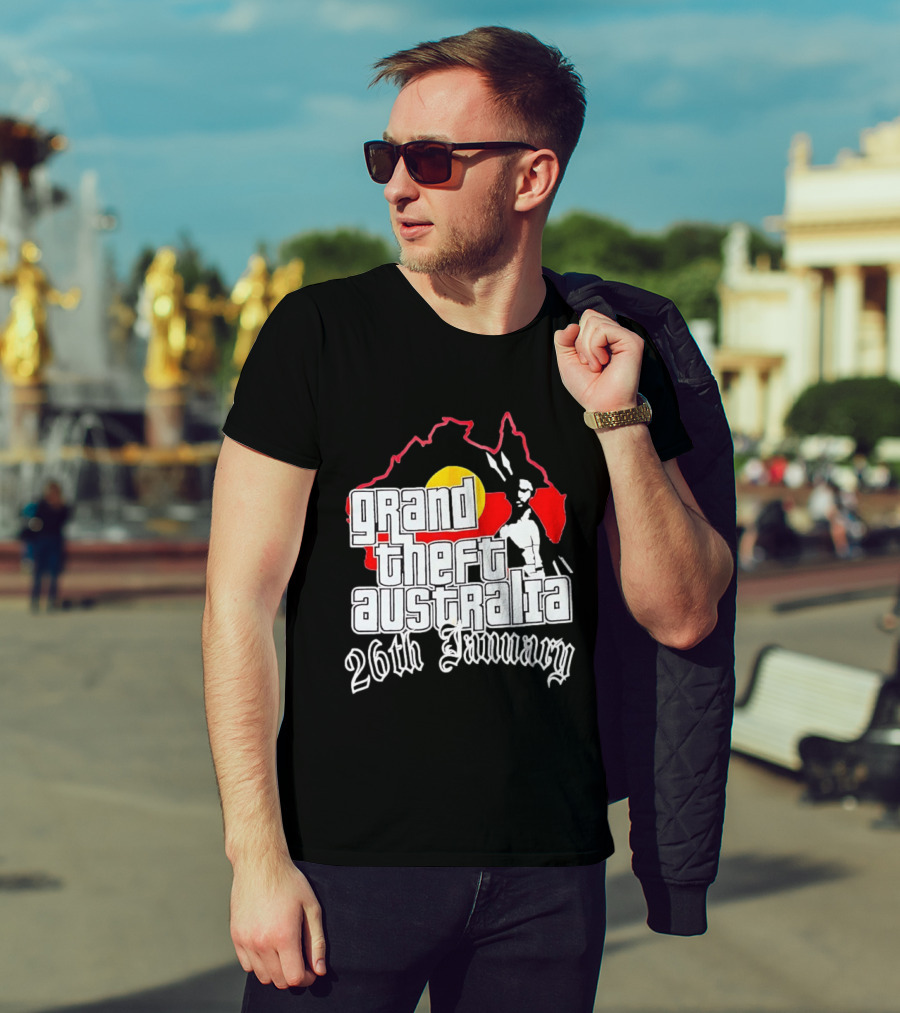 Grand Theft Australia 26th January Map Australian T-Shirt