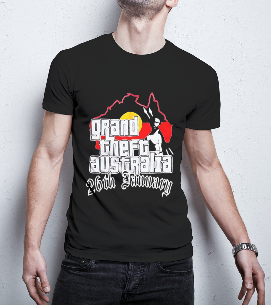 Grand Theft Australia 26th January Map Australian T-Shirt