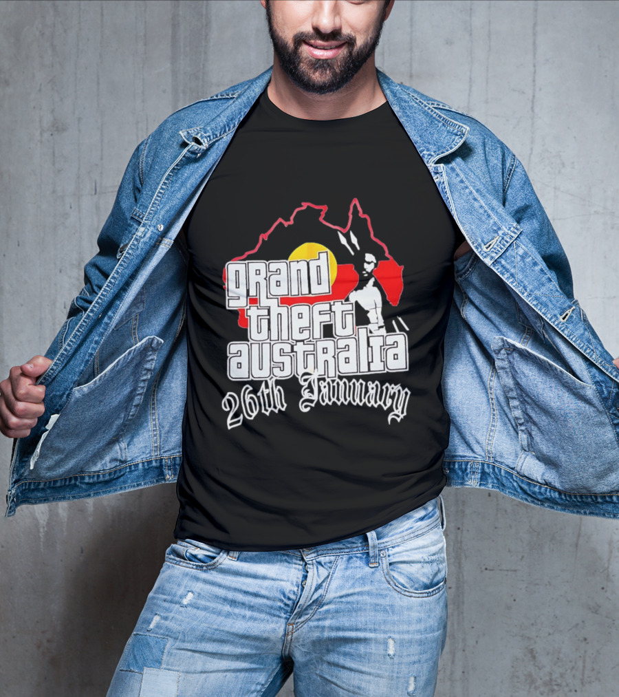 Grand Theft Australia 26th January Map Australian T-Shirt